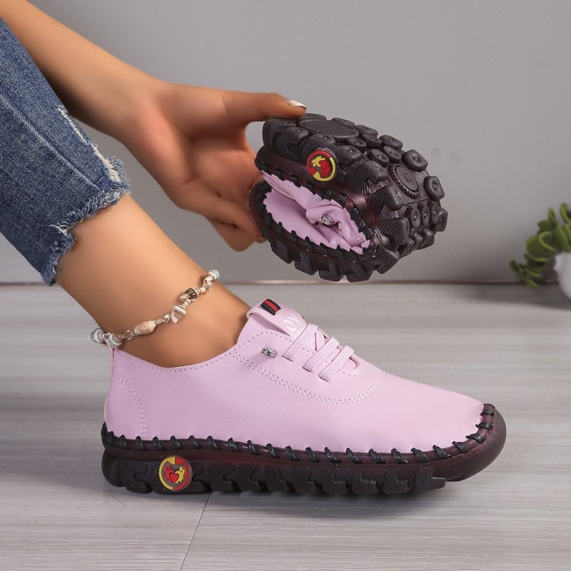 Oxford Lace Up Women - Women Leather Casual Shoes Lace Up