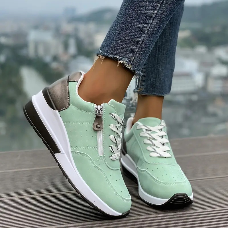 Women Side Zipper Platform Sne - Oxford Lace Up Women 评论和价格