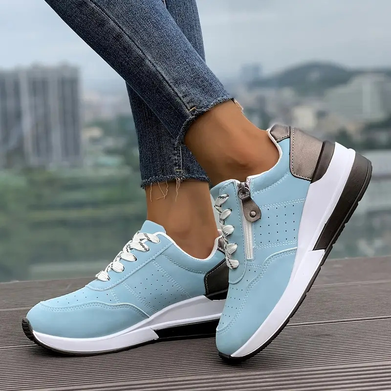 Women Side Zipper Platform Sne - Oxford Lace Up Women 评论和价格