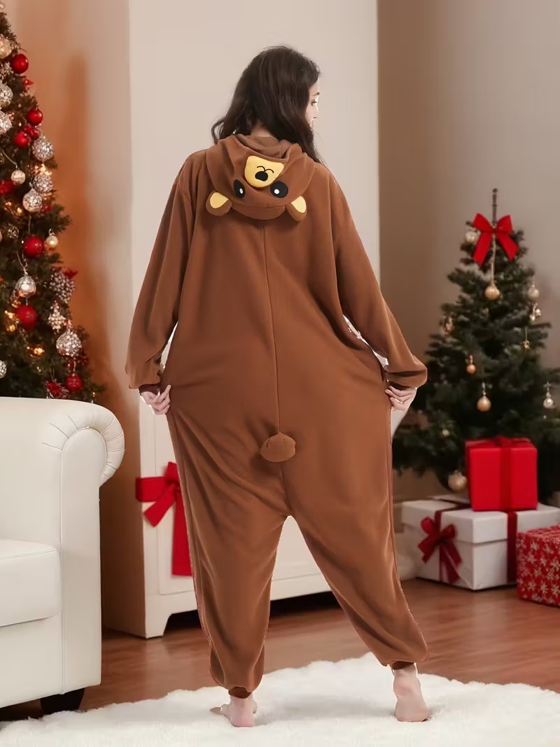 Adult Brown Bear Kigurumi Unic - Women Shoes Xxl 评论和价格