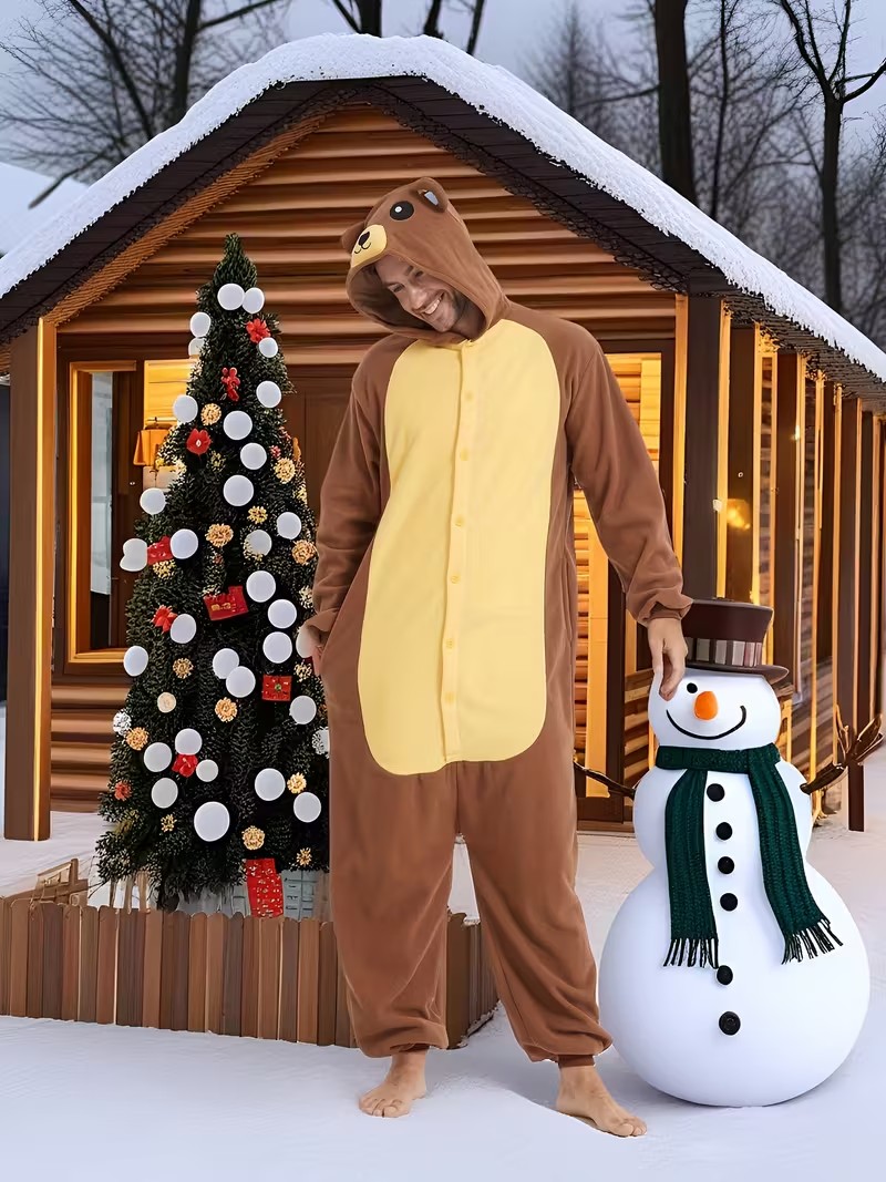 Adult Brown Bear Kigurumi Unic - Women Shoes Xxl 评论和价格