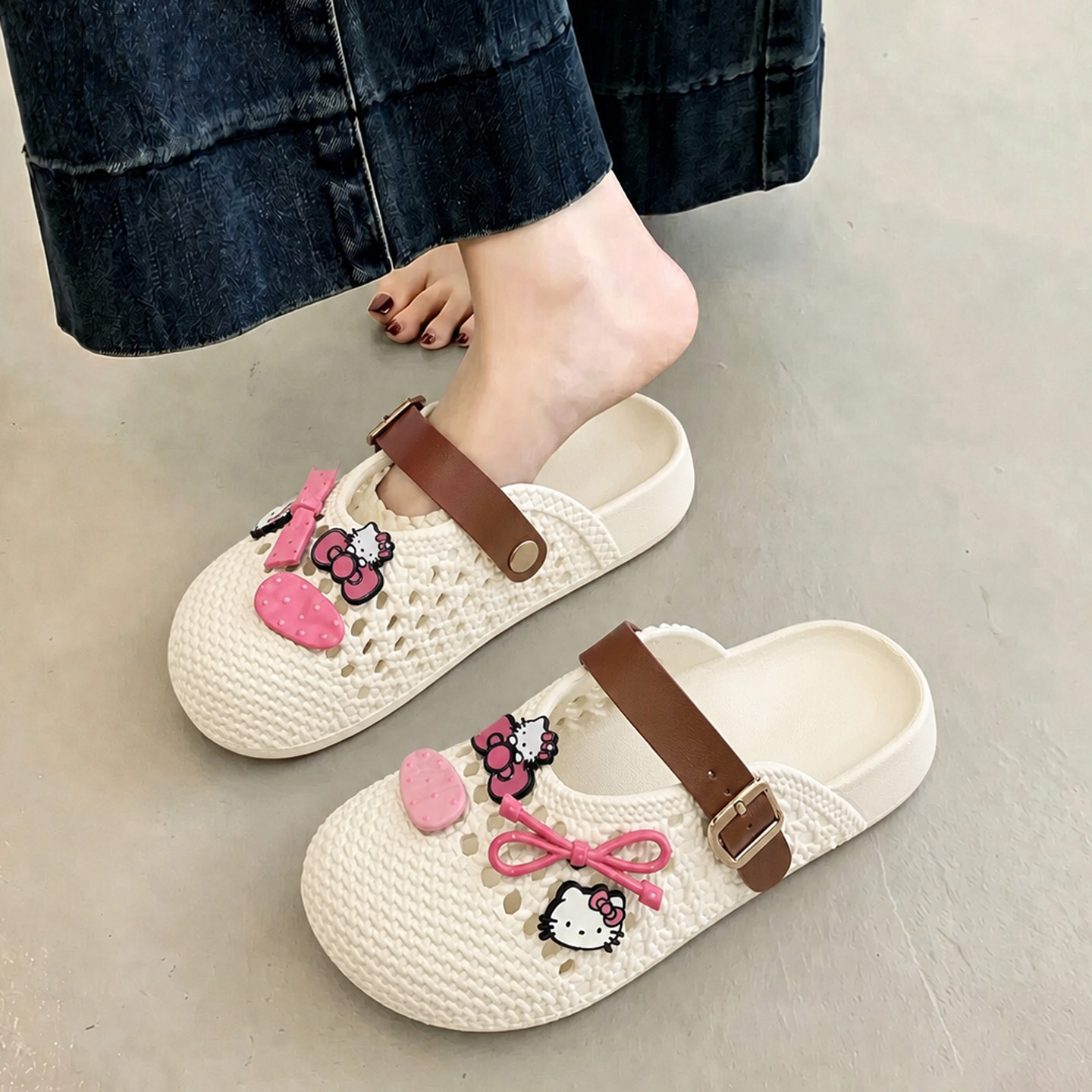 Summer Women Hollow Out Slippe - Mule Slip On 评论和价格