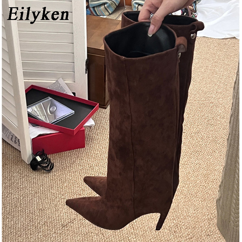 Eilyken Sexy Thin High Heels P - Knee High Boots Women 评论和价格