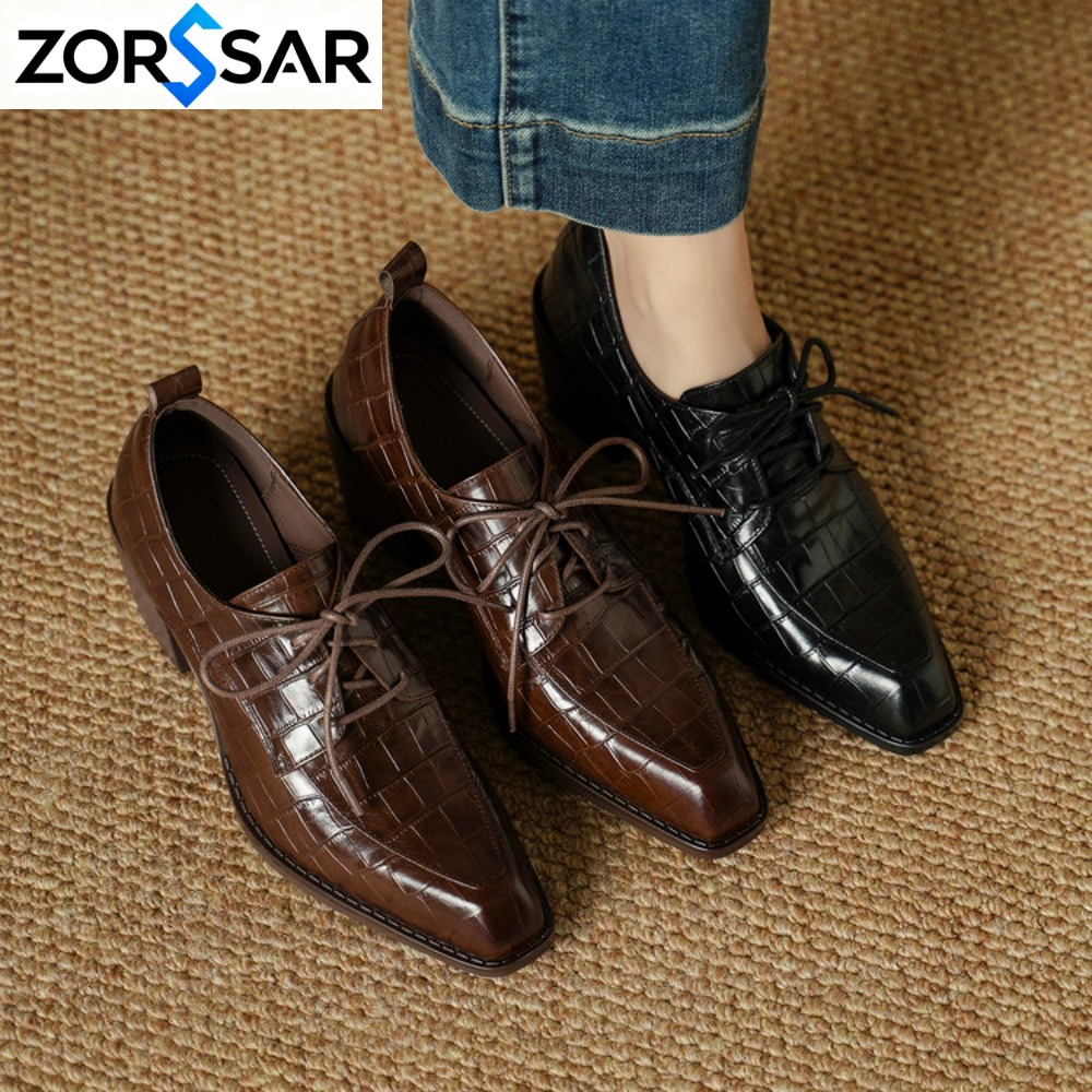 Women's Shoes Real Leather 202 - Oxford Lace Up Women 评论和价格